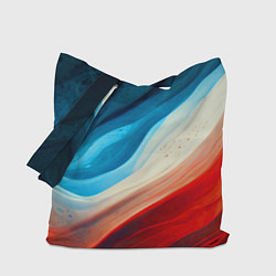 Сумка-шопер Неоновые яркие волны, цвет: 3D-принт