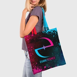 Сумка-шопер Evanescence - neon gradient, цвет: 3D-принт — фото 2