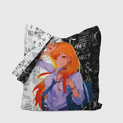 Сумка-шопер Марин Китагава - фарфоровая кукла, цвет: 3D-принт