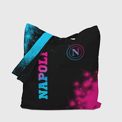 Сумка-шоппер Napoli - neon gradient: надпись, символ