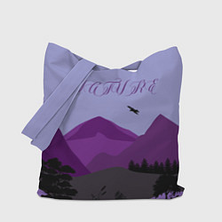 Сумка-шопер Горы пейзаж графика, цвет: 3D-принт