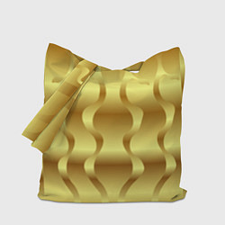 Сумка-шопер Золото абстрактная графика, цвет: 3D-принт