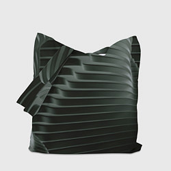 Сумка-шопер Наноброня - чёрные волнообразные пластины, цвет: 3D-принт