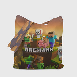 Сумка-шопер Василий Minecraft, цвет: 3D-принт