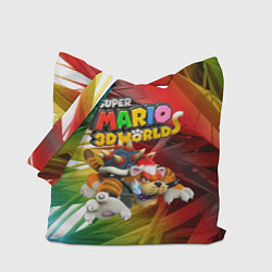 Сумка-шопер Tiger-Bowser - Super Mario 3D World, цвет: 3D-принт