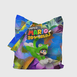 Сумка-шопер Luigi cat - Super Mario 3D World - Nintendo, цвет: 3D-принт