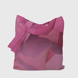 Сумка-шопер Розовые геометрические фигуры, цвет: 3D-принт