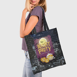 Сумка-шопер Ночная вечеринка - Pumpkin, цвет: 3D-принт — фото 2