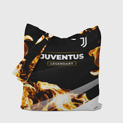 Сумка-шопер Juventus legendary sport fire, цвет: 3D-принт