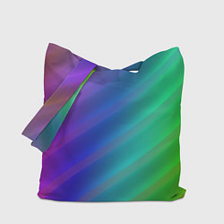 Сумка-шопер Полосы всех цветов радуги, цвет: 3D-принт