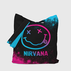 Сумка-шопер Nirvana - neon gradient, цвет: 3D-принт