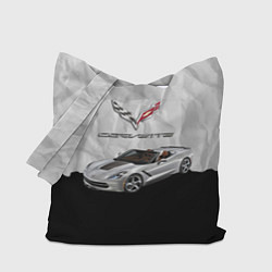 Сумка-шопер Chevrolet Corvette - motorsport, цвет: 3D-принт
