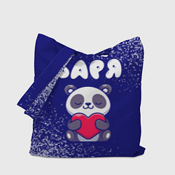 Сумка-шоппер Варя панда с сердечком