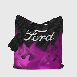 Сумка-шопер Ford pro racing: символ сверху, цвет: 3D-принт