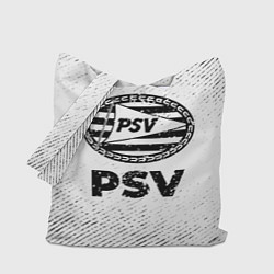 Сумка-шопер PSV с потертостями на светлом фоне, цвет: 3D-принт