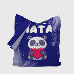 Сумка-шоппер Ната панда с сердечком