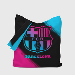 Сумка-шопер Barcelona - neon gradient, цвет: 3D-принт