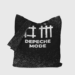 Сумка-шоппер Depeche Mode с потертостями на темном фоне