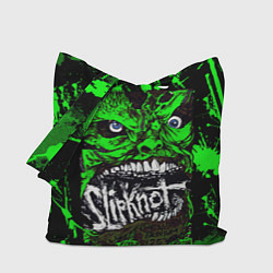 Сумка-шопер Slipknot - green monster по, цвет: 3D-принт