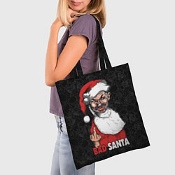 Сумка-шопер Fuck you, bad Santa, цвет: 3D-принт — фото 2