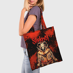 Сумка-шопер Slipknot - баран, цвет: 3D-принт — фото 2