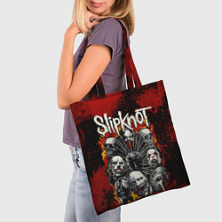 Сумка-шопер Slipknot rock, цвет: 3D-принт — фото 2
