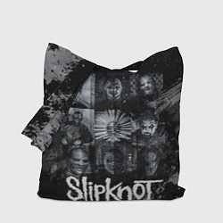 Сумка-шоппер Slipknot black & white style