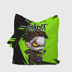 Сумка-шопер Slipknot green, цвет: 3D-принт