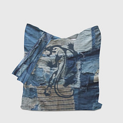 Сумка-шопер Cotton Rag - Patchwork -Tiger, цвет: 3D-принт