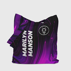 Сумка-шоппер Marilyn Manson violet plasma