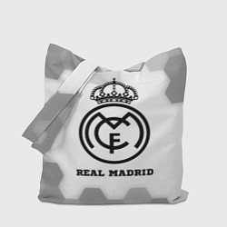 Сумка-шопер Real Madrid sport на светлом фоне, цвет: 3D-принт