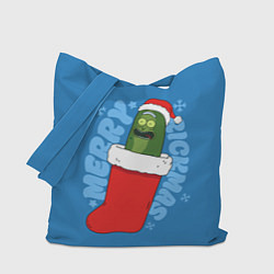 Сумка-шоппер Новогодний Рик огурчик