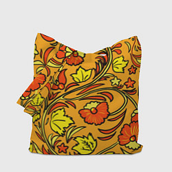 Сумка-шоппер Хохлома золотой фон