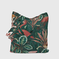 Сумка-шоппер Фламинго паттерн