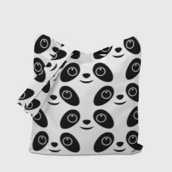 Сумка-шопер Panda bing dun dun, цвет: 3D-принт
