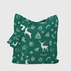 Сумка-шопер Новогодняя история, цвет: 3D-принт