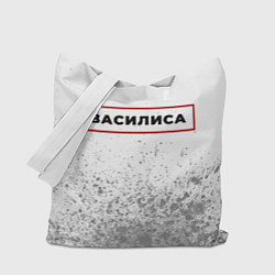 Сумка-шоппер Василиса - в красной рамке на светлом