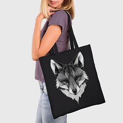 Сумка-шопер Lowpoly fox, цвет: 3D-принт — фото 2