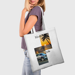 Сумка-шопер Miami Life, цвет: 3D-принт — фото 2