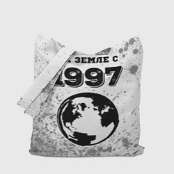 Сумка-шоппер На Земле с 1997: краска на светлом