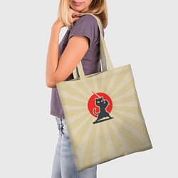 Сумка-шопер Кот-ниндзя, цвет: 3D-принт — фото 2