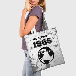 Сумка-шопер На Земле с 1965: краска на светлом, цвет: 3D-принт — фото 2