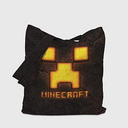 Сумка-шопер Minecraft lava, цвет: 3D-принт