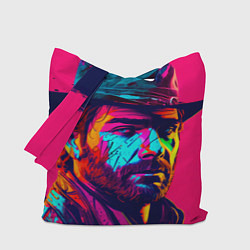 Сумка-шоппер Red Dead Redemption in neon style