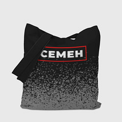 Сумка-шоппер Семен - в рамке красного цвета