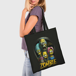 Сумка-шопер Simpsons zombie, цвет: 3D-принт — фото 2