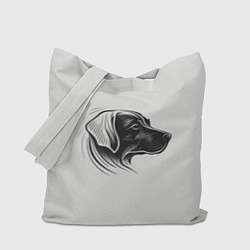 Сумка-шопер Стилизованный арт пса, цвет: 3D-принт