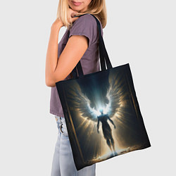 Сумка-шопер Парящий мужчина ангел, цвет: 3D-принт — фото 2