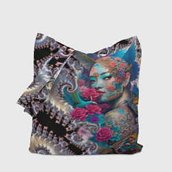 Сумка-шоппер Japanese beauty - irezumi