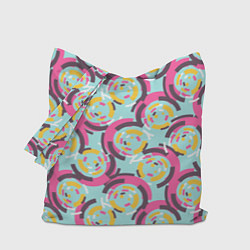 Сумка-шопер Круговой паттерн, цвет: 3D-принт